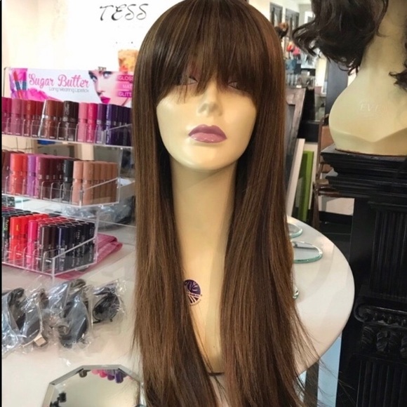 Accessories - Brown bangs long wig 2019 hairstyle 26-28 Long Wig